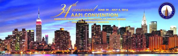 34th AAPI Convention in NYC - June 30-July4, 2016