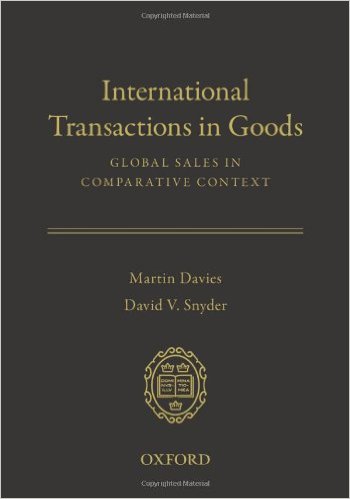 Book Review: International Transactions in Goods: Global Sales in Comparative Context