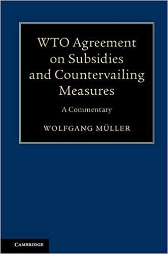 Book Review: WTO Agreement on Subsidies and Countervailing Measures – A Commentary